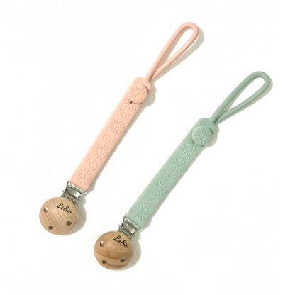 Silicone Flower Pacifier Clip